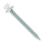 #14 x 212 inch #14 Type 17 Woodbinder Metal Roofing Screw Bright White Pkg 250