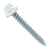 #14 x 2 inch #14 Type 17 Woodbinder Metal Roofing Screw Bright White Pkg 250