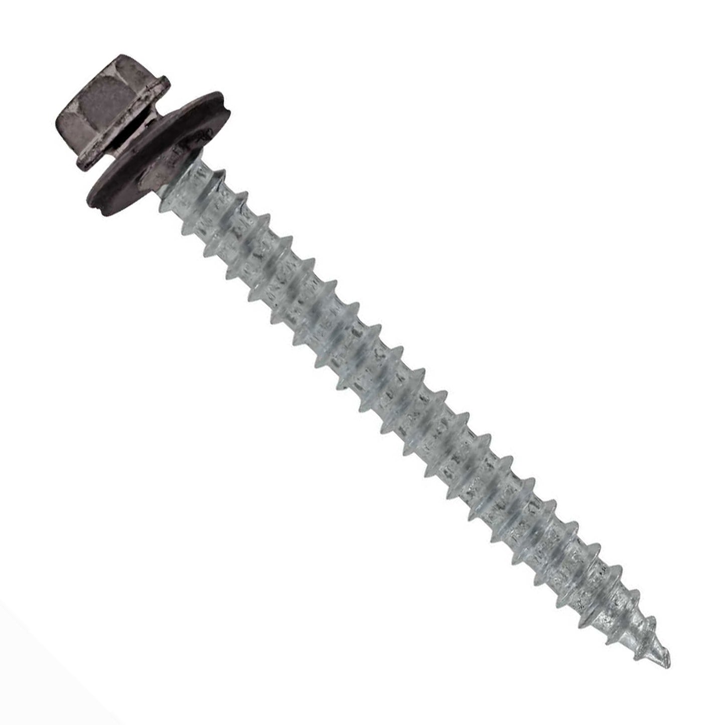 #14 x 212 inch #14 Type 17 Woodbinder Metal Roofing Screw Charcoal Gray Pkg 250