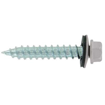 #14 x 1-1/2" #14 Type 17 Woodbinder Metal Roofing Screw - Alamo White, Pkg 250