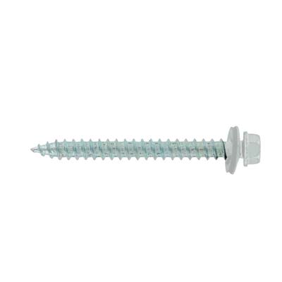 #14 x 2-1/2" #14 Type 17 Woodbinder Metal Roofing Screw - Polar White, Pkg 250