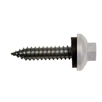 #14 x 1-1/4" ZXL Tapping Steelbinder Metal Roofing Screw - Alamo White - Pkg 250