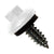 #14 x 34 inch ZXL Tapping Steelbinder Metal Roofing Screw Bright White Pkg 250