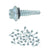 #14 X 78 inch Metal Roof Pipe Boot Screws Galvanized Pkg 50