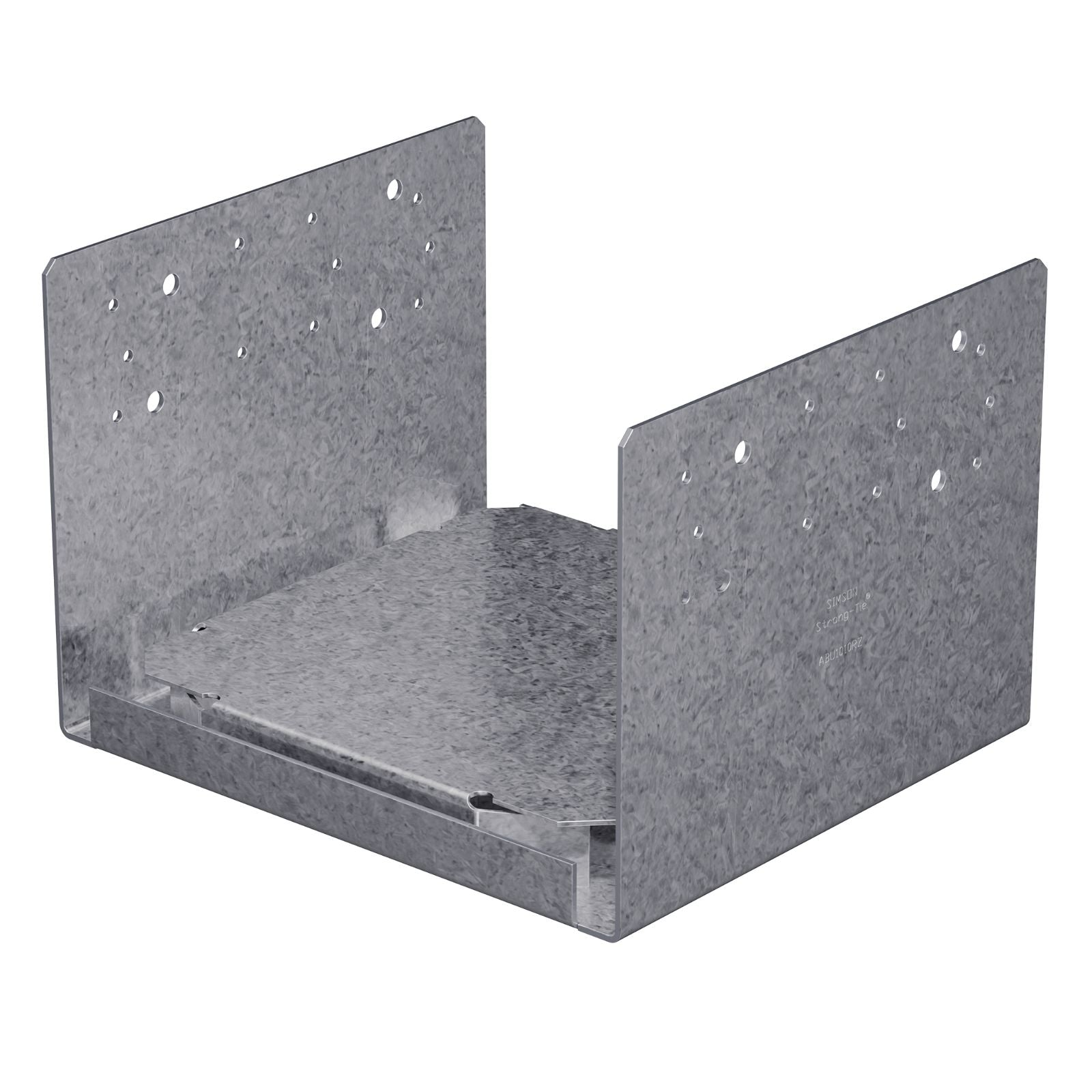 Simpson ABU1010RZ Rough Cut 10x10 Adjustable Post Base Zmax Finish image 1 of 2