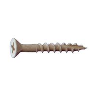 #8 x 1-5/8" #2 Phillips Flat Head Deck Screw - Tan, Pkg 5000