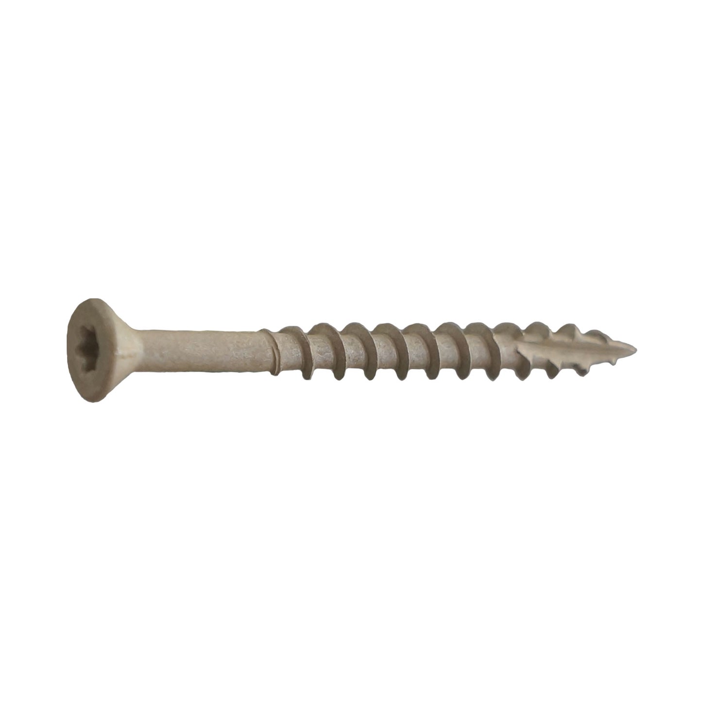 #10 x 3-1/2" T25 Flat Head Deck Screw - Tan, Pkg 1000