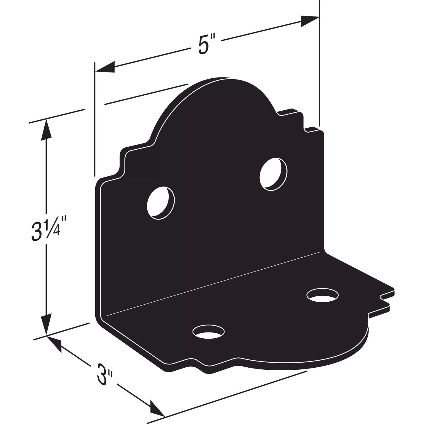 Simpson Black APA6 Outdoor Accents With Required Hardware