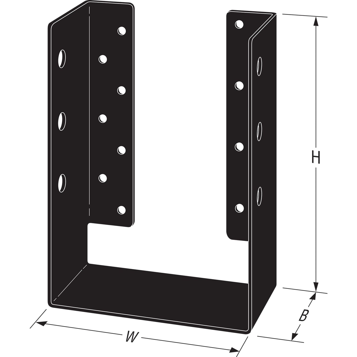 Simpson Black APHH610R Outdoor Accents With Required Hardware