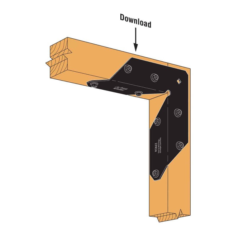 Simpson APRTA2 Rigid Tie Angle - Black Powder Coat