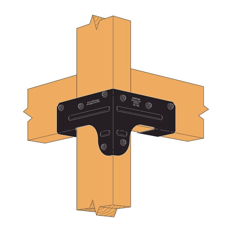Simpson APRTC2 Rigid Tie Corner Connector - Black Powder Coat