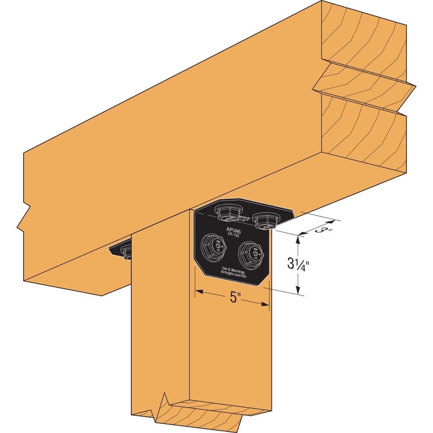 Simpson APVA6 Avant Ornamental Angle Black Powder Coat image image 4 of 4