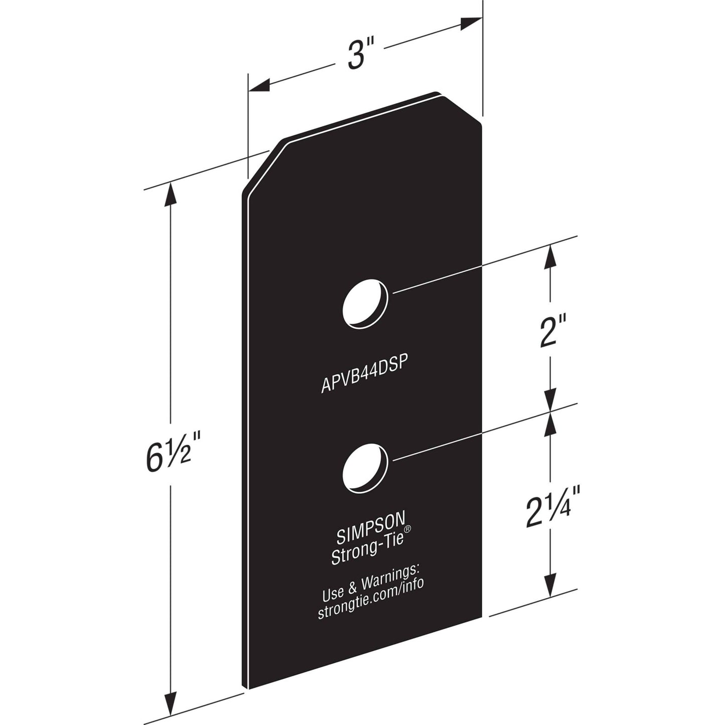 Simpson APVB44DSP Avant Decorative Post Base Plates Black Powder Coat image 1 of 4 image 2 of 4 image 3 of 4