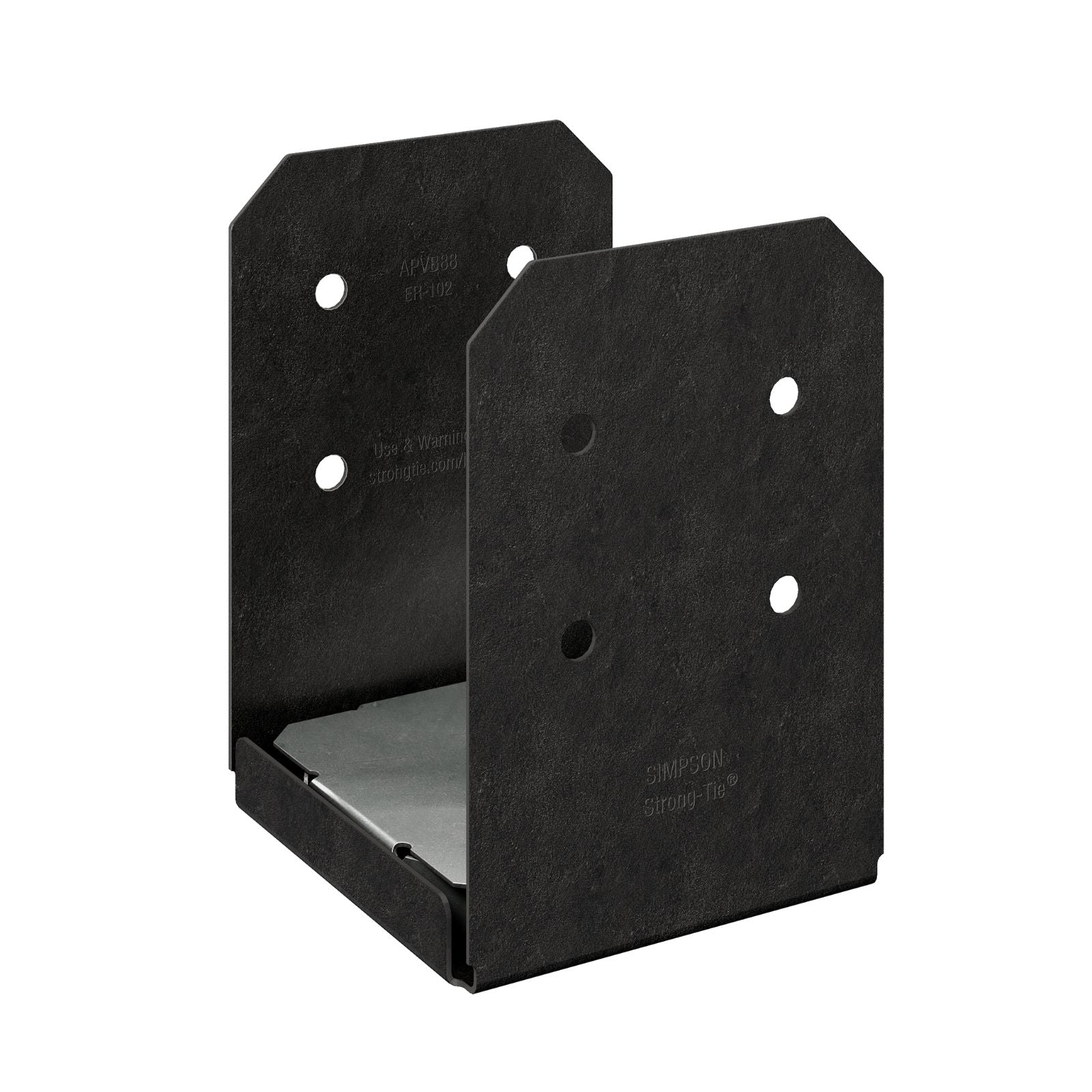 Simpson APVB88 Avant Ornamental 8x8 Post Base Black Powder Coat image 1 of 4