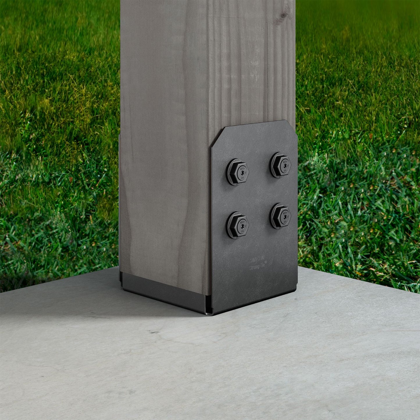 Simpson APVB88 Avant Ornamental 8x8 Post Base Black Powder Coat image 1 of 4 image 2 of 4