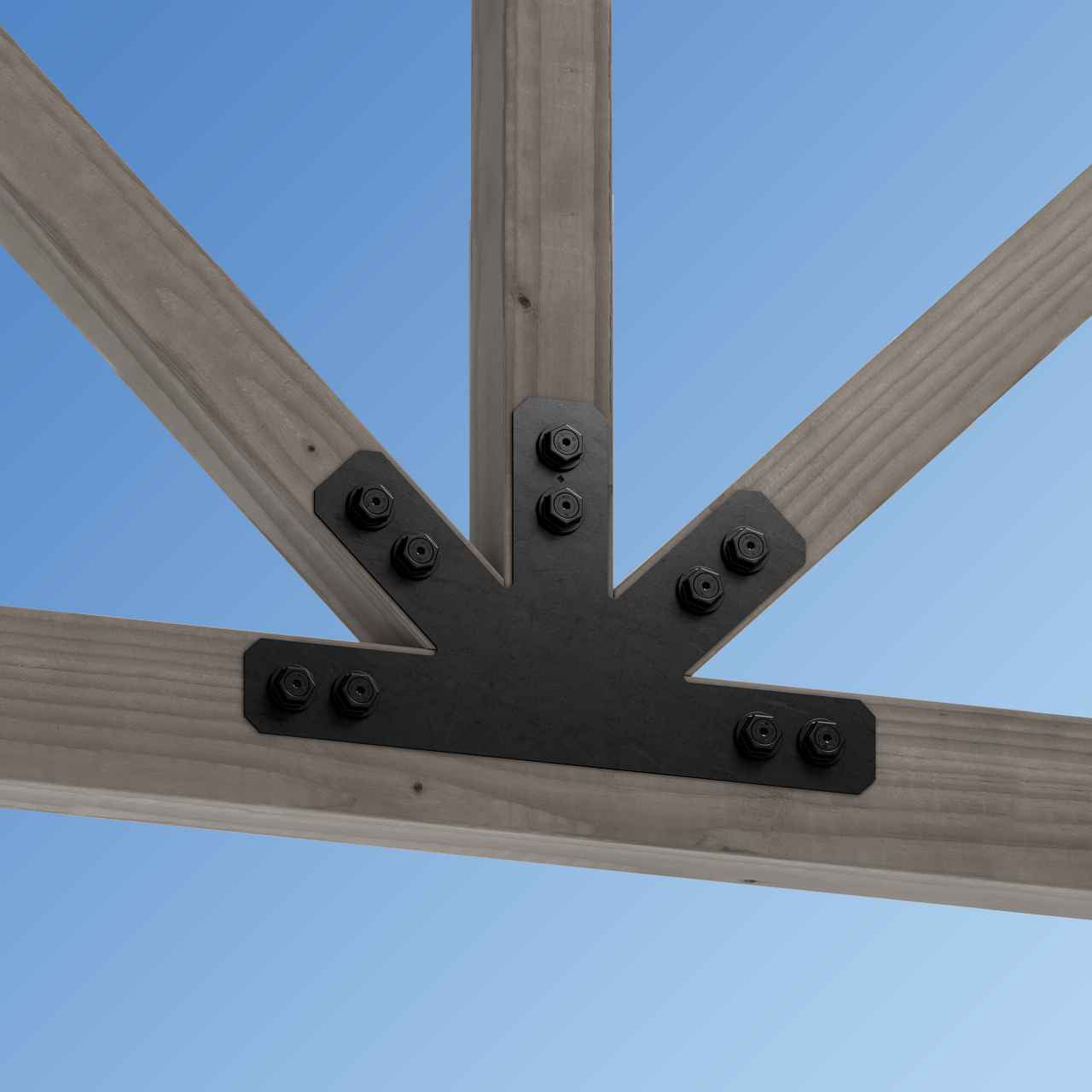 Simpson APVGP1212-4 Avant Decorative Gable Plate - Black Powder Coat