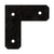 Simpson APVL4 Avant Ornamental L Strap Black Powder Coat image 1 of 4