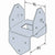 Simpson BCS224 22X4 Post Cap G90 Galvanized image 2 of 2