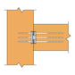 Simpson CBH2.37X5.5C-KT Concealed Glulam Beam Hanger - Electro-Galvanized