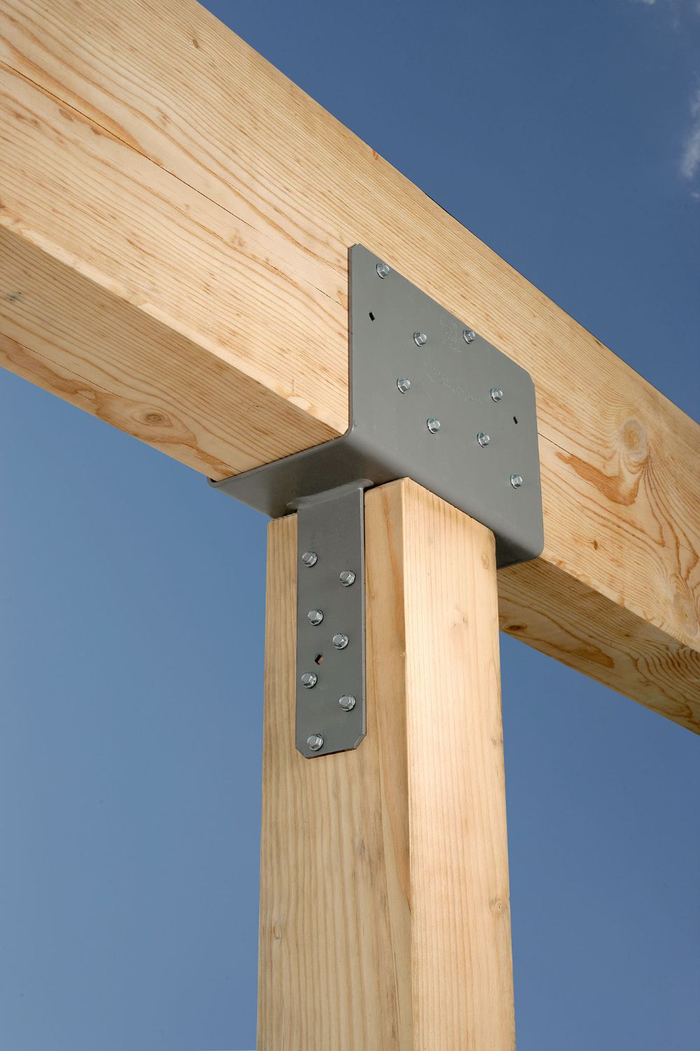 Simpson CCQ54SDS25 Column Cap wSDS Screws Gray Paint image 2 of 2