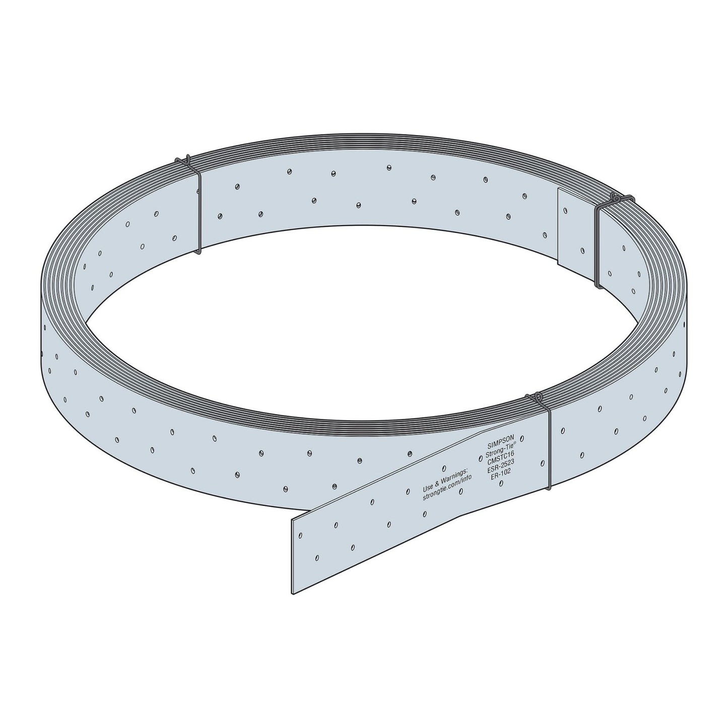 Simpson CMSTC16 16 Gauge 54 ft. Coiled Strap