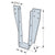 Simpson DU210 Drywall Face Mount Hanger wSDS Screws G90 Galvanized image 2 of 2