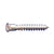 M7 x 50mm Flat Head Sharp Point Wood Screw w/Nibs - Zinc, Pkg 2000