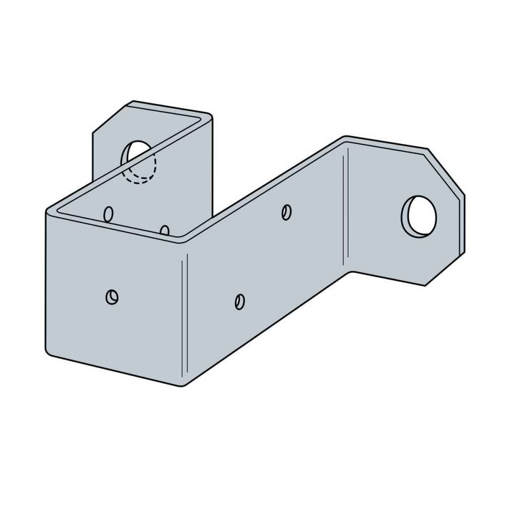 Simpson DPT5Z 2x4 Deck Post Tie ZMAX Finish