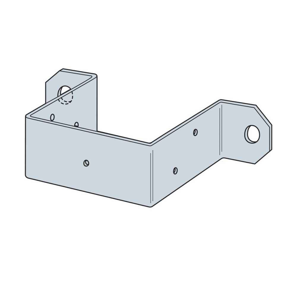 Simpson DPT7Z 4x4 Deck Post Tie ZMAX Finish