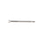 A single #7 x 2-1/4 inch trim head deck screw made of 316 stainless steel, isolated on a white background.
