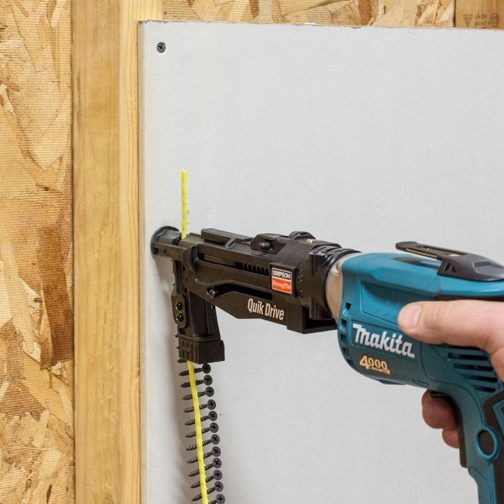 Quik Drive Drywall Screw Installation