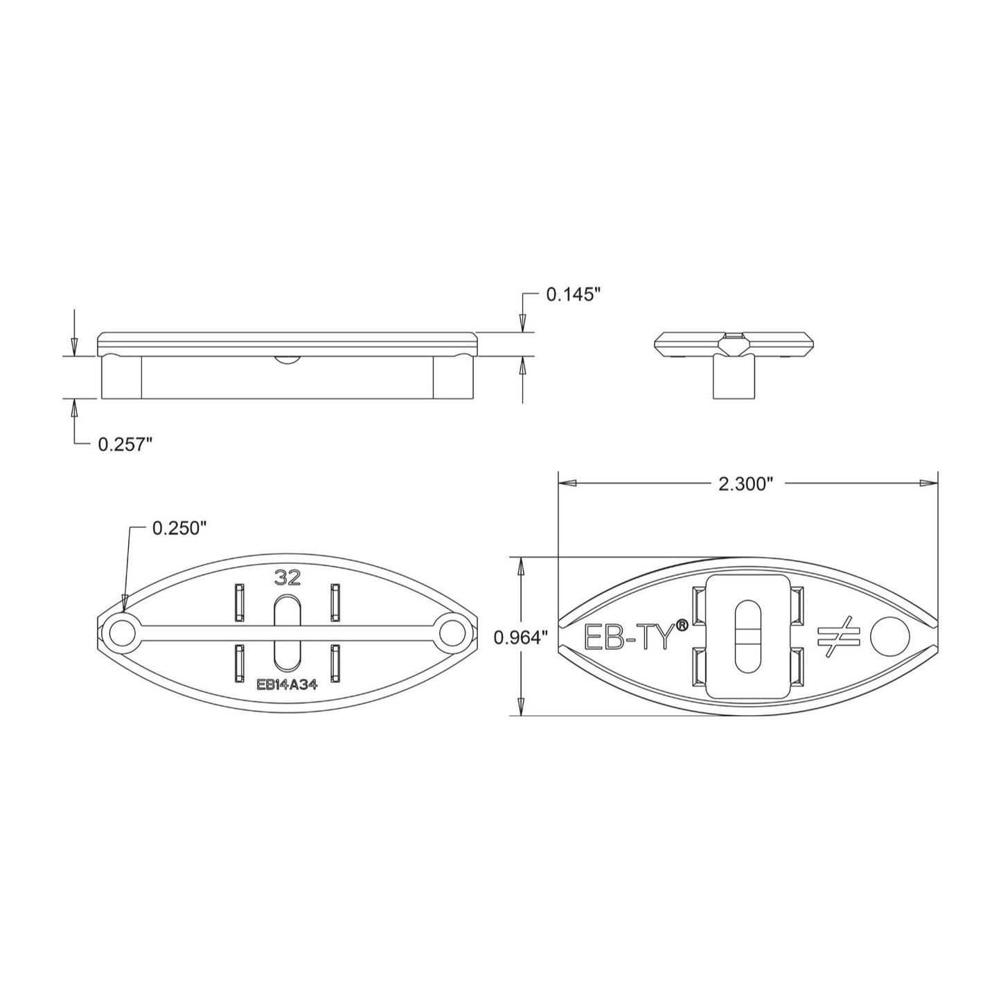 Simpson EB14WD316R175 14 inch Premium Hidden Deck Fastening System Pkg 175 image 4 of 6