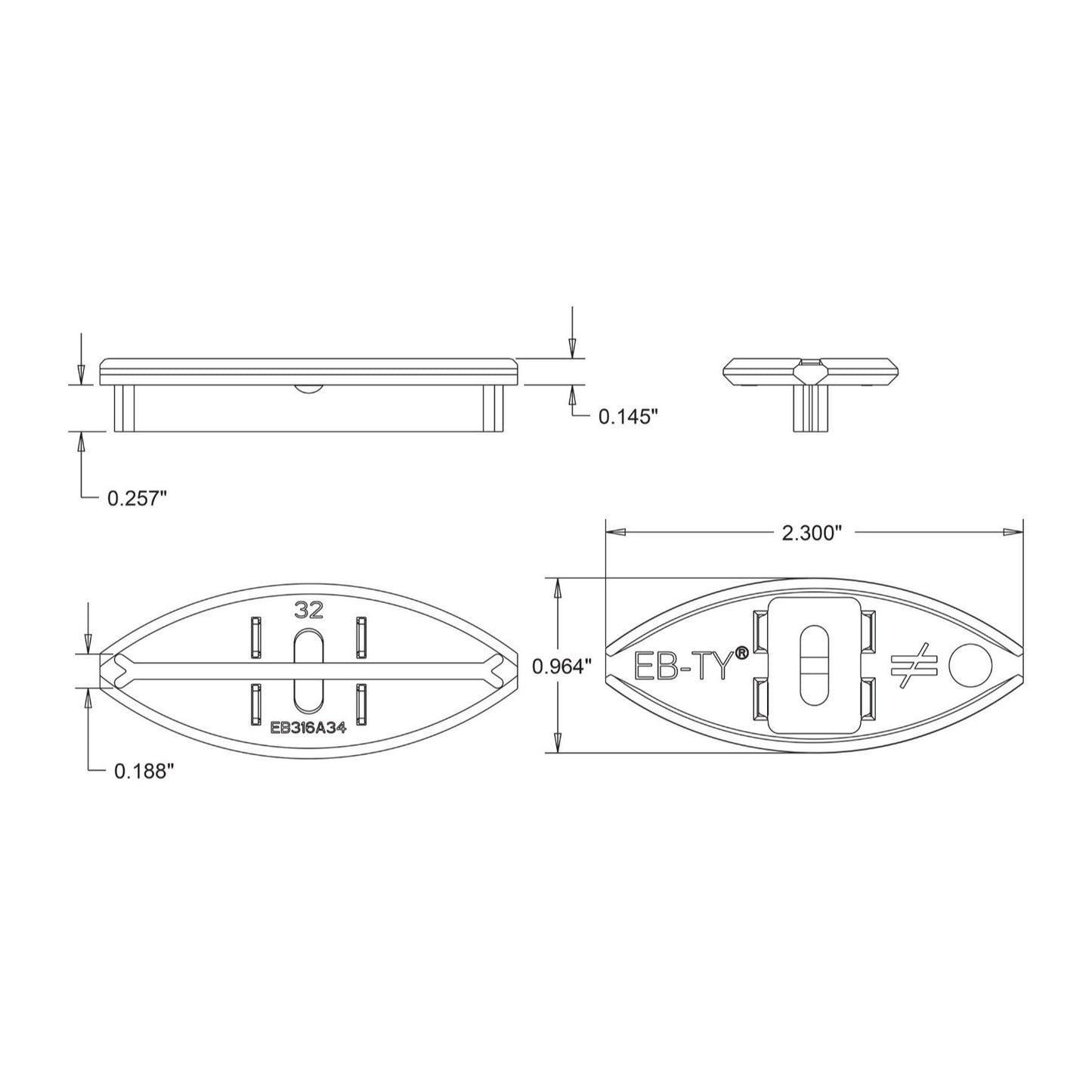 Simpson EB316WD316R175 316 inch Premium Hidden Deck Fastening System Pkg 175 image 4 of 6