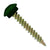 #10 x 112 inch Eclipse Woodbinder Metal Roofing Screw Forest Green Pkg 250