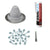 #1 Round EPDM Metal Roof Pipe Boot wInstall Kit Gray