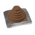 #1 Roofjack Square EPDM Pipe Flashing Boot Brown
