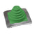 #1 Roofjack Square EPDM Pipe Flashing Boot Light Green