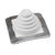 #1 Roofjack Square EPDM Pipe Flashing Boot White