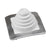 #1 Roofjack Square EPDM Pipe Flashing Boot White