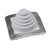 #1 Roofjack Square EPDM Pipe Flashing Boot Gray