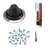 #3 Round EPDM Metal Roof Pipe Boot wInstall Kit Black