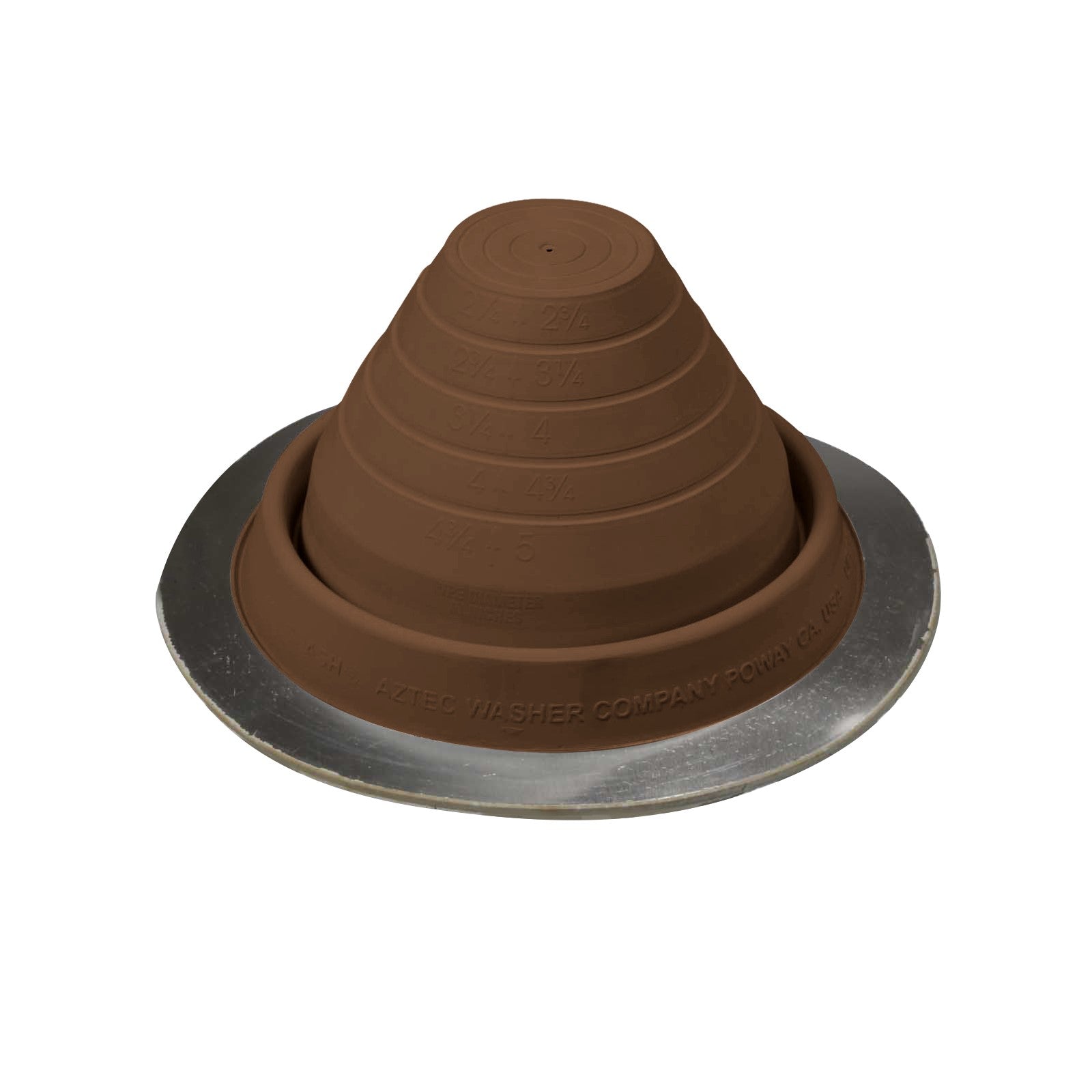 #3 Roofjack Round EPDM Pipe Flashing Boot Brown