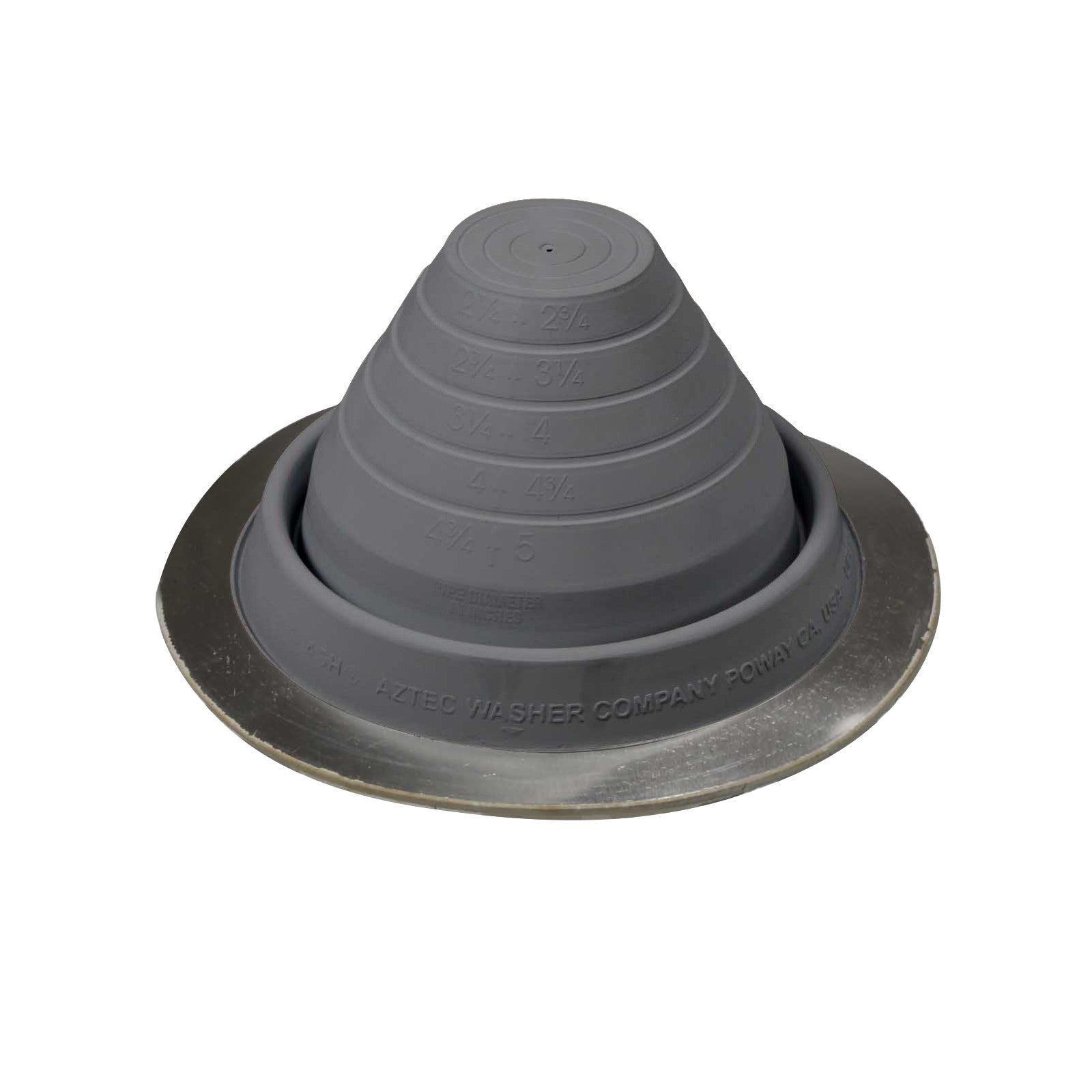 #3 Roofjack Round EPDM Pipe Flashing Boot Dark Gray
