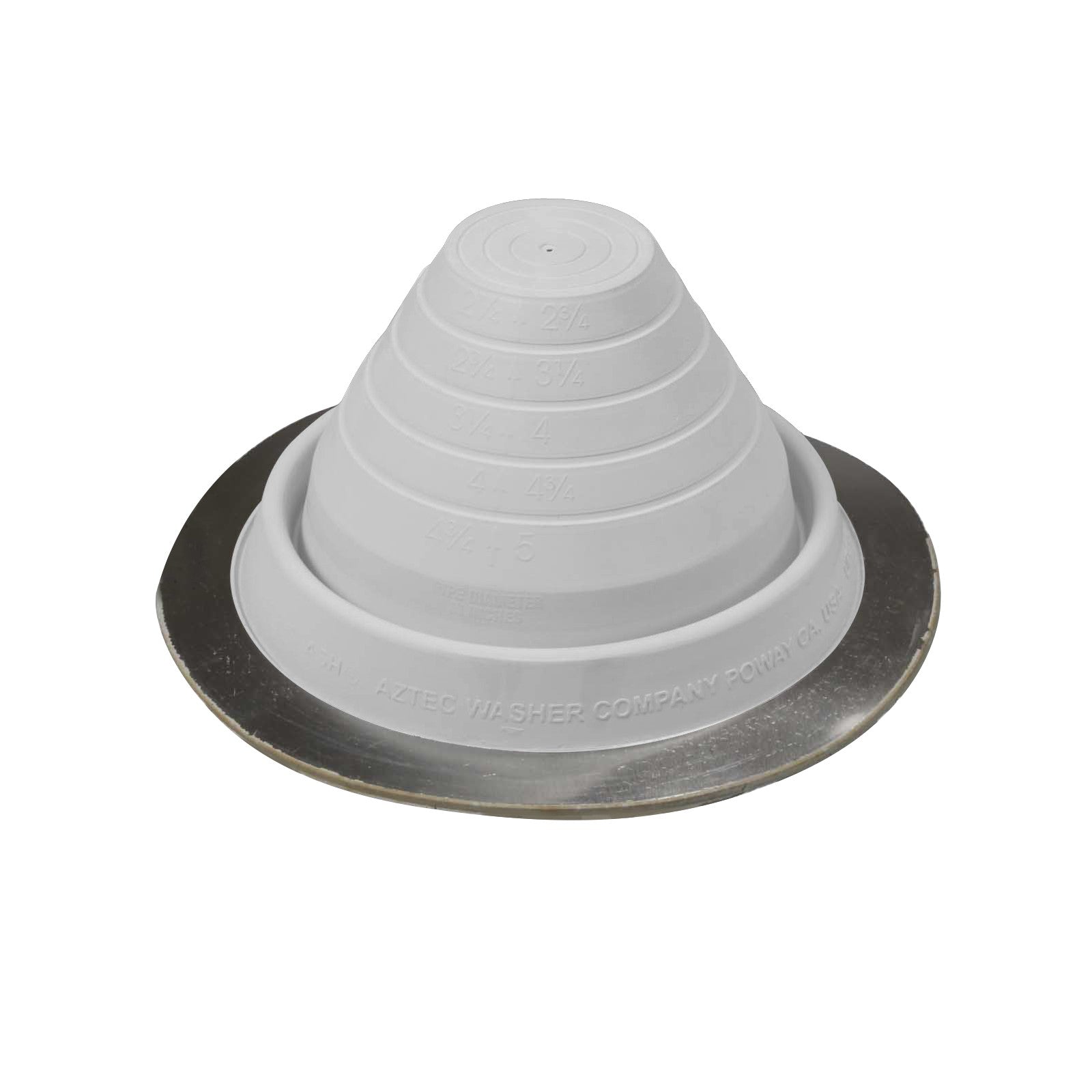 #3 Roofjack Round EPDM Pipe Flashing Boot White