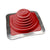 #3 Roofjack Square EPDM Pipe Flashing Boot Bright Red