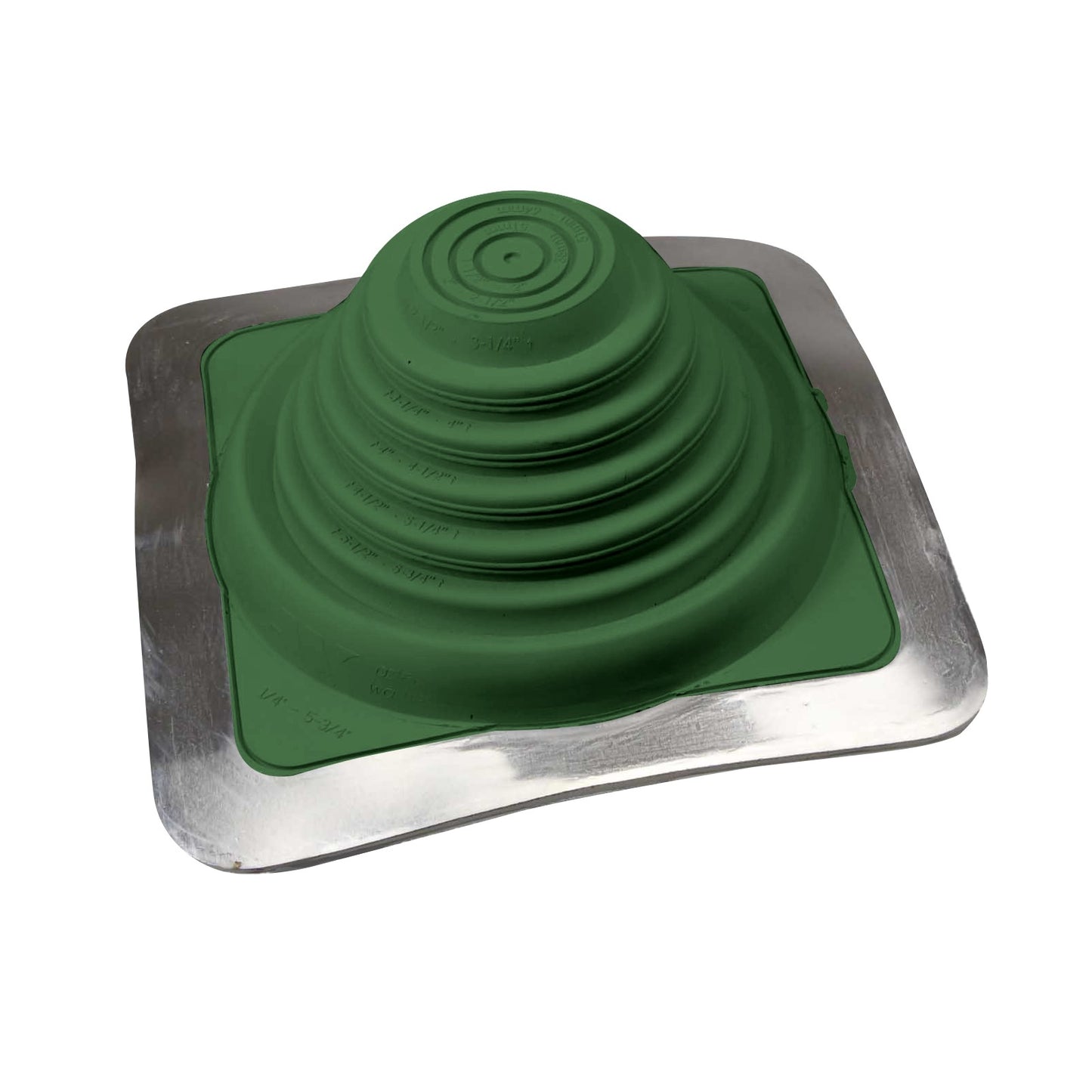 #3 Roofjack Square EPDM Pipe Flashing Boot Dark Green