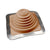 #3 Roofjack Square EPDM Pipe Flashing Boot Terra Cotta