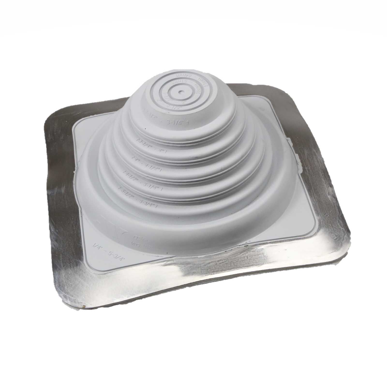 #3 Roofjack Square EPDM Pipe Flashing Boot Gray