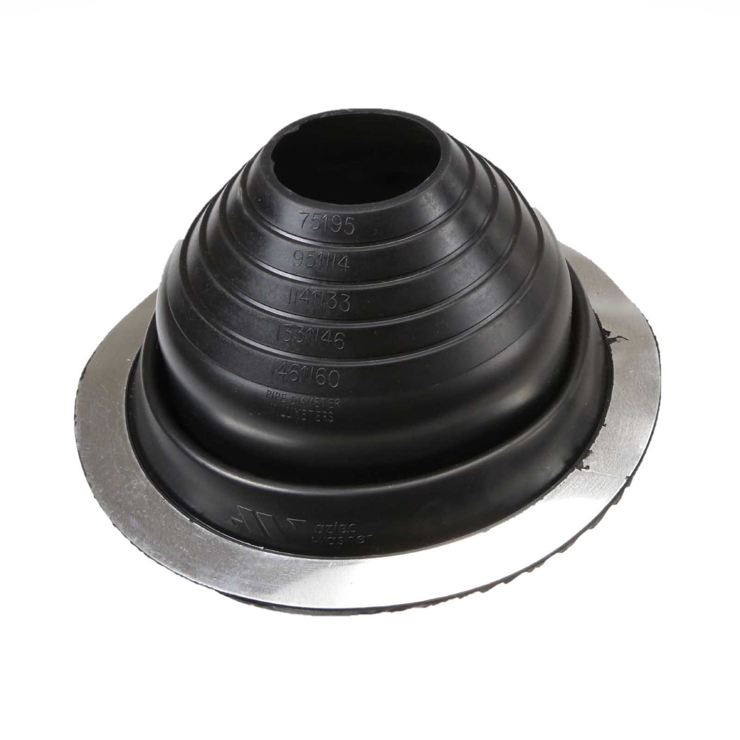 #4 Roofjack Round EPDM Pipe Flashing Boot Black