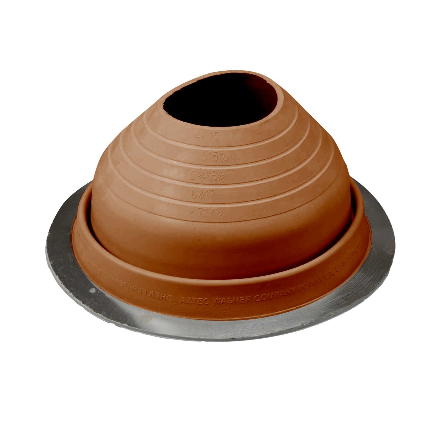 #5 Roofjack Round EPDM Pipe Flashing Boot Terra Cotta